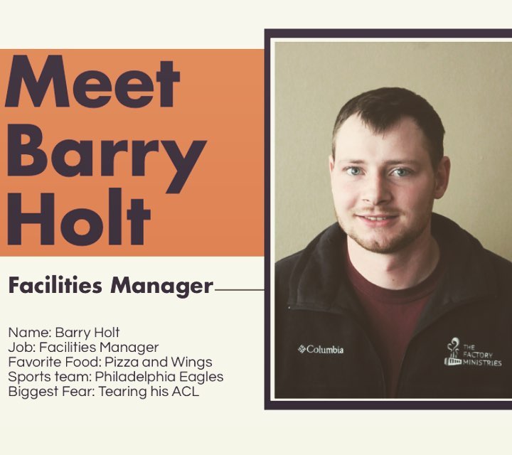 Welcome to the team Barry!